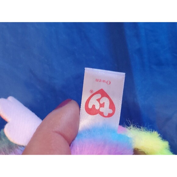 TY Ballz Pull Tabitha & Owen Plush Glitter Eye Stuffed Animal Toy - Picture 9 of 16